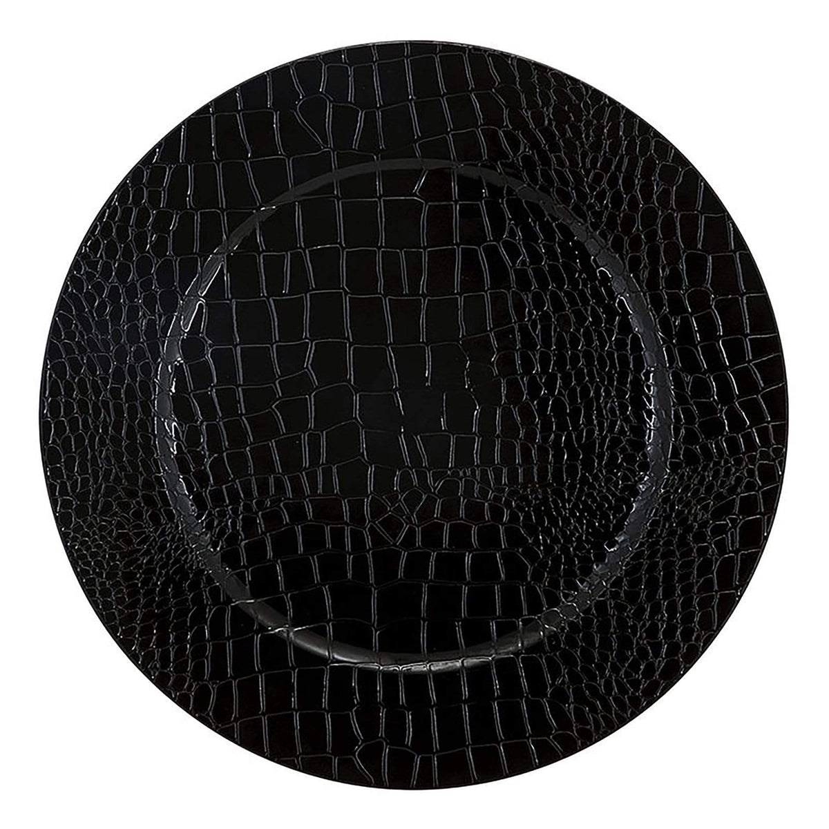 Black Snakeskin Look Charger