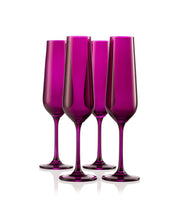 Load image into Gallery viewer, Champagne Flutes - Purple