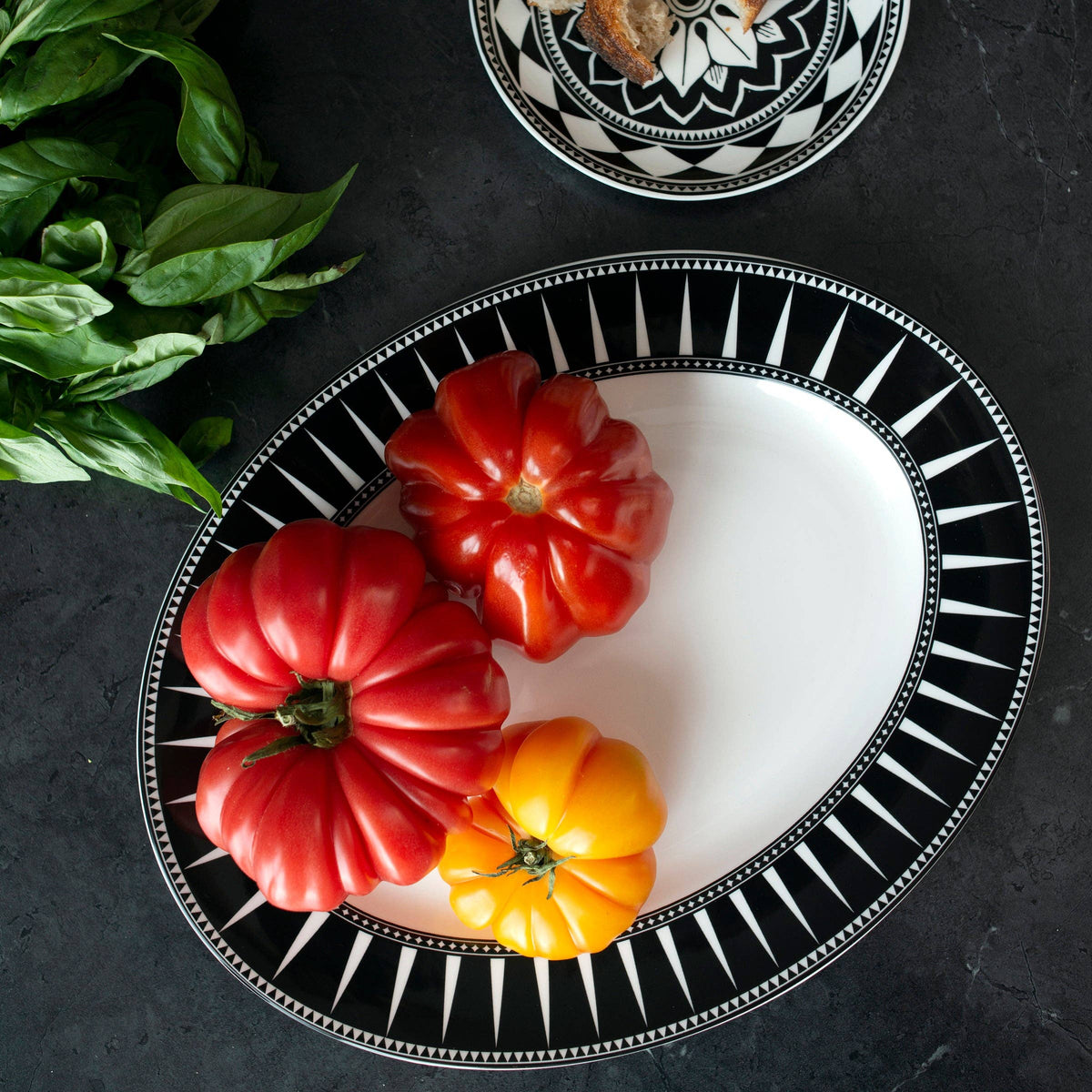 Marrakech Large Oval Rimmed Platter