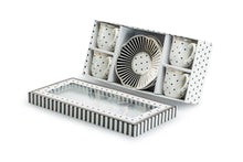 Load image into Gallery viewer, Josephine Stripes Dots Demitasse Cups and Saucers