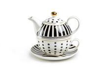 Load image into Gallery viewer, Josephine Stripes and Dots Tea for One