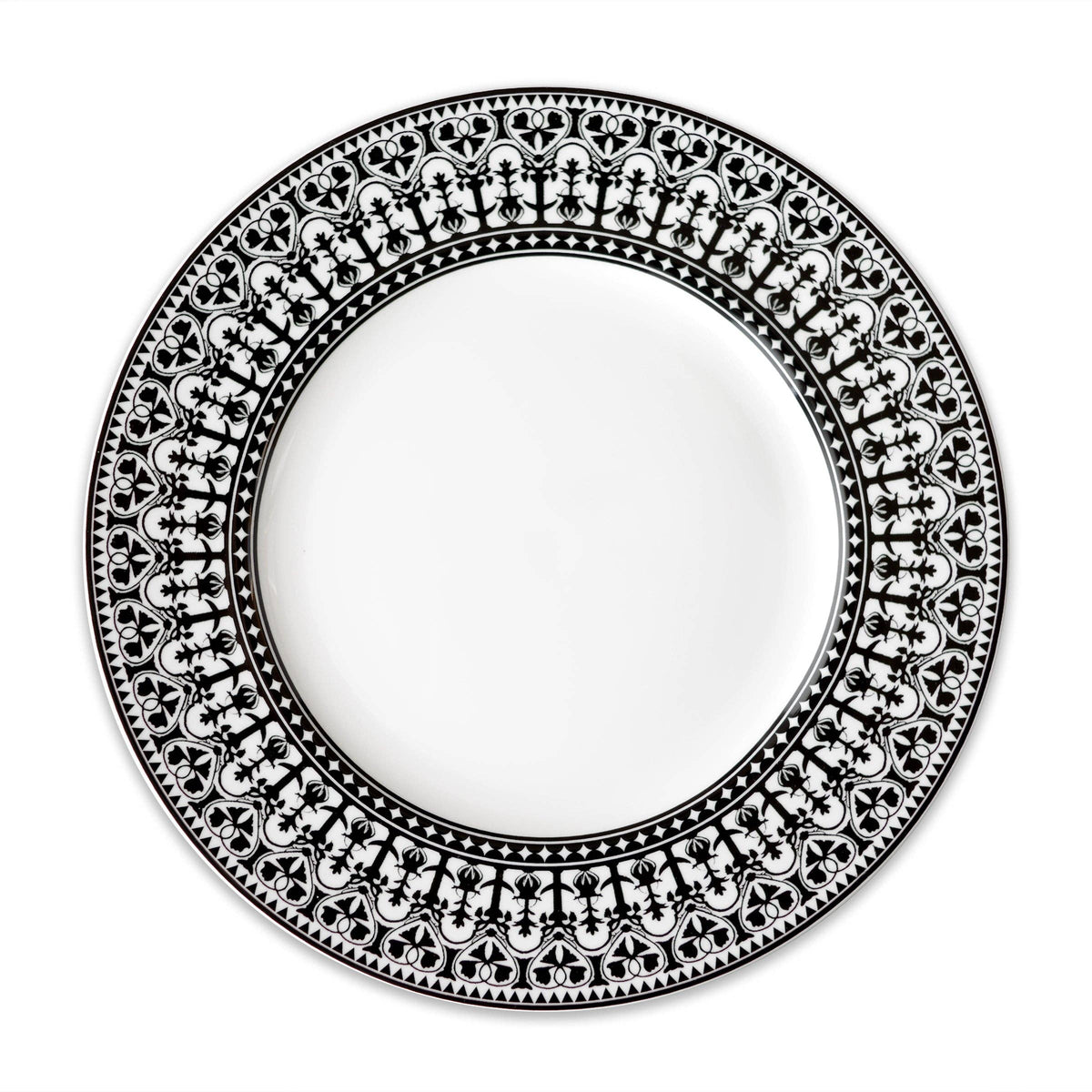Casablanca Rimmed Dinner Plate: Set of 4