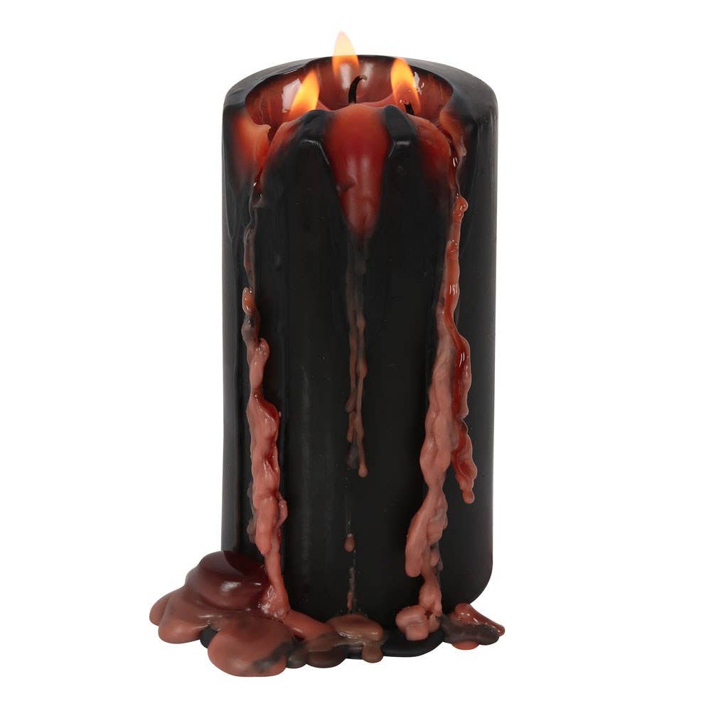 Large Gothic Vampire Blood Pillar Candle
