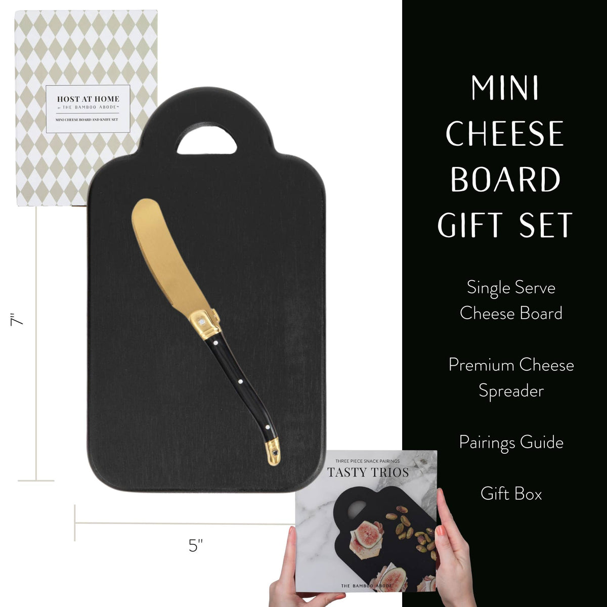 Mini Charcuterie Board and Knife Set