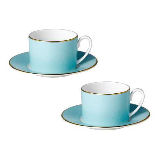 Serenity Teacup & Saucer Set of 2