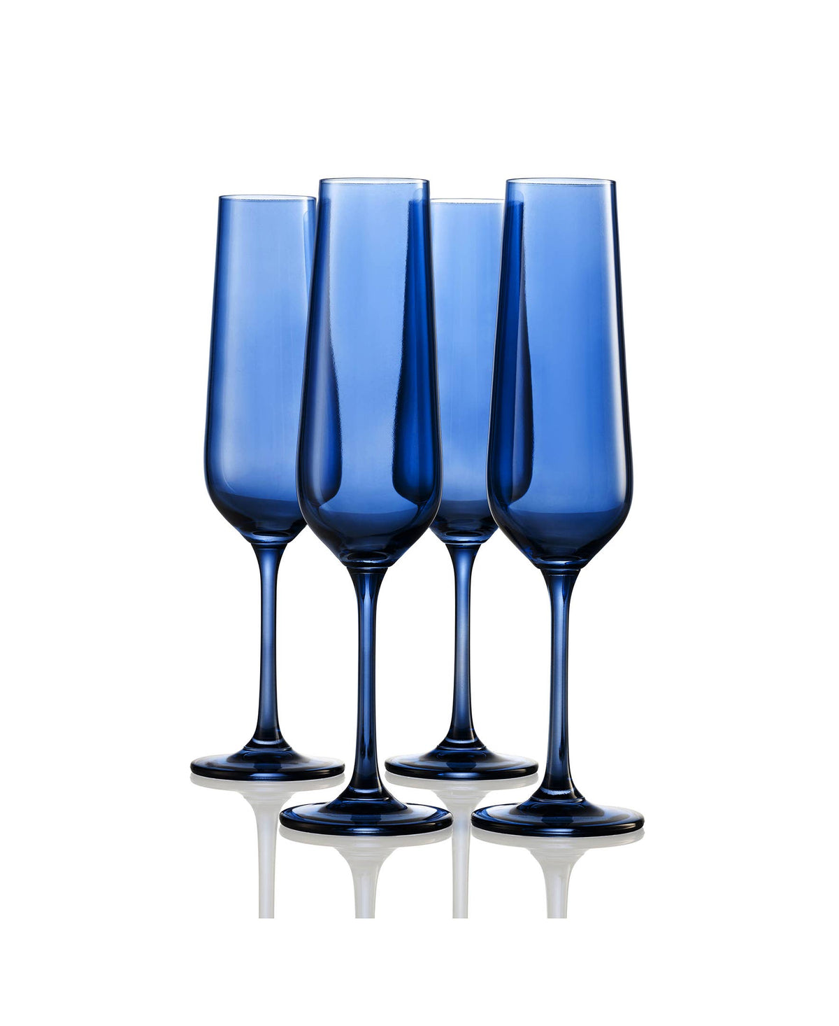 Green Champagne Flutes