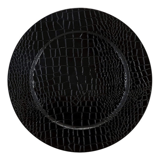 Black Snakeskin Look Charger