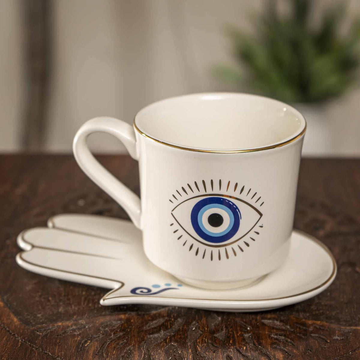 Seeing Eye Cup and Saucer