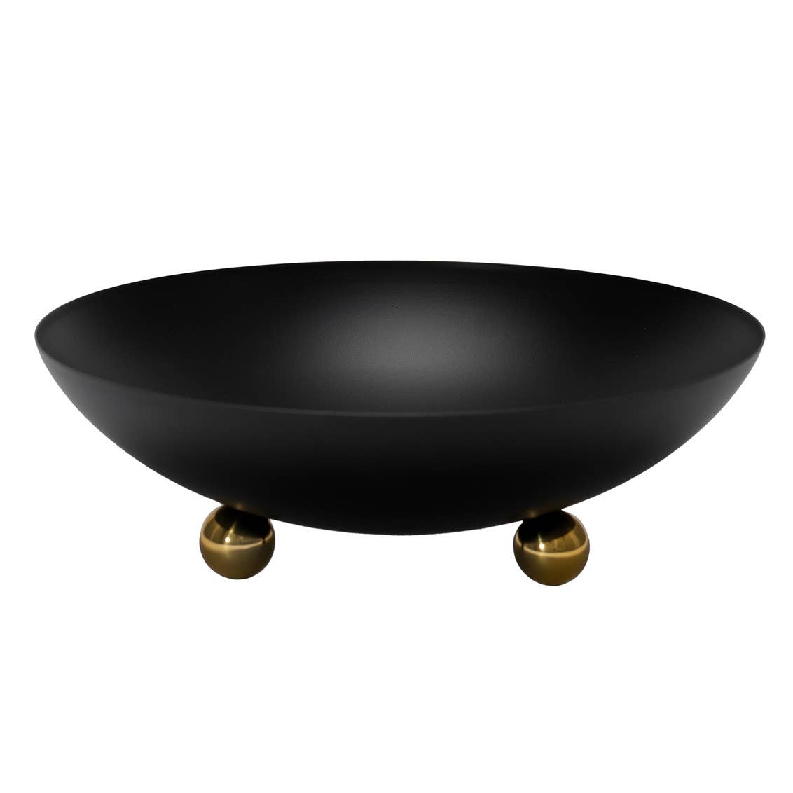 Gold Footed Black Bowl