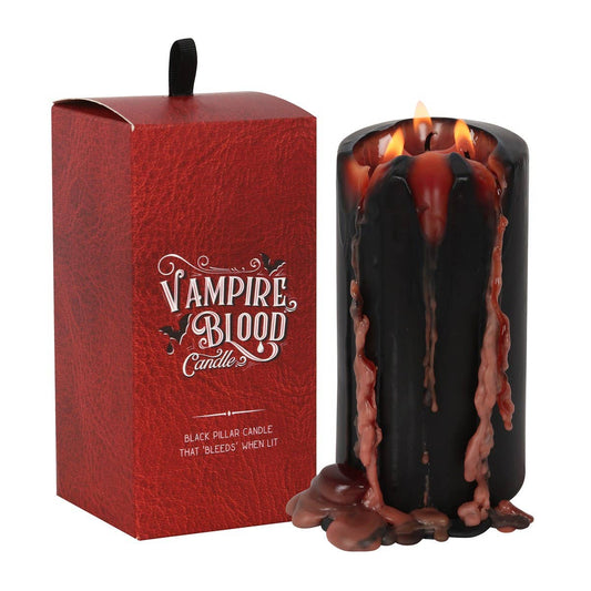 Large Gothic Vampire Blood Pillar Candle