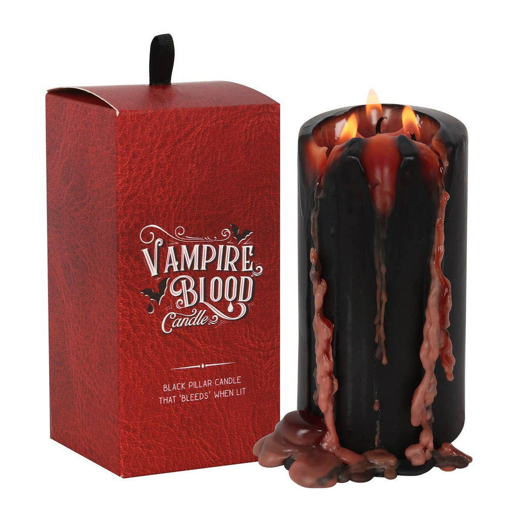 Large Gothic Vampire Blood Pillar Candle