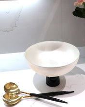 Load image into Gallery viewer, Sleek Black &amp; Gold Salad Servers
