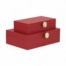 Load image into Gallery viewer, Solara Decorative Box Set - Red
