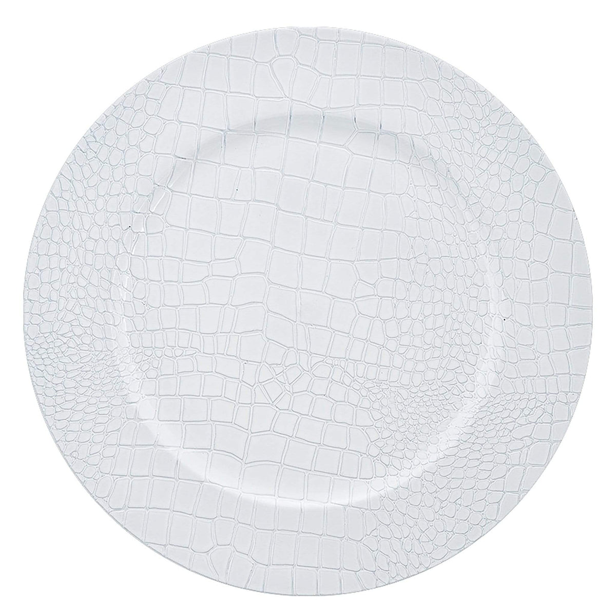 White Snakeskin Look - Charger
