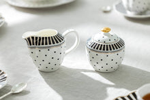 Load image into Gallery viewer, Josephine Stripes and Dots Fine Porcelain Tea Set
