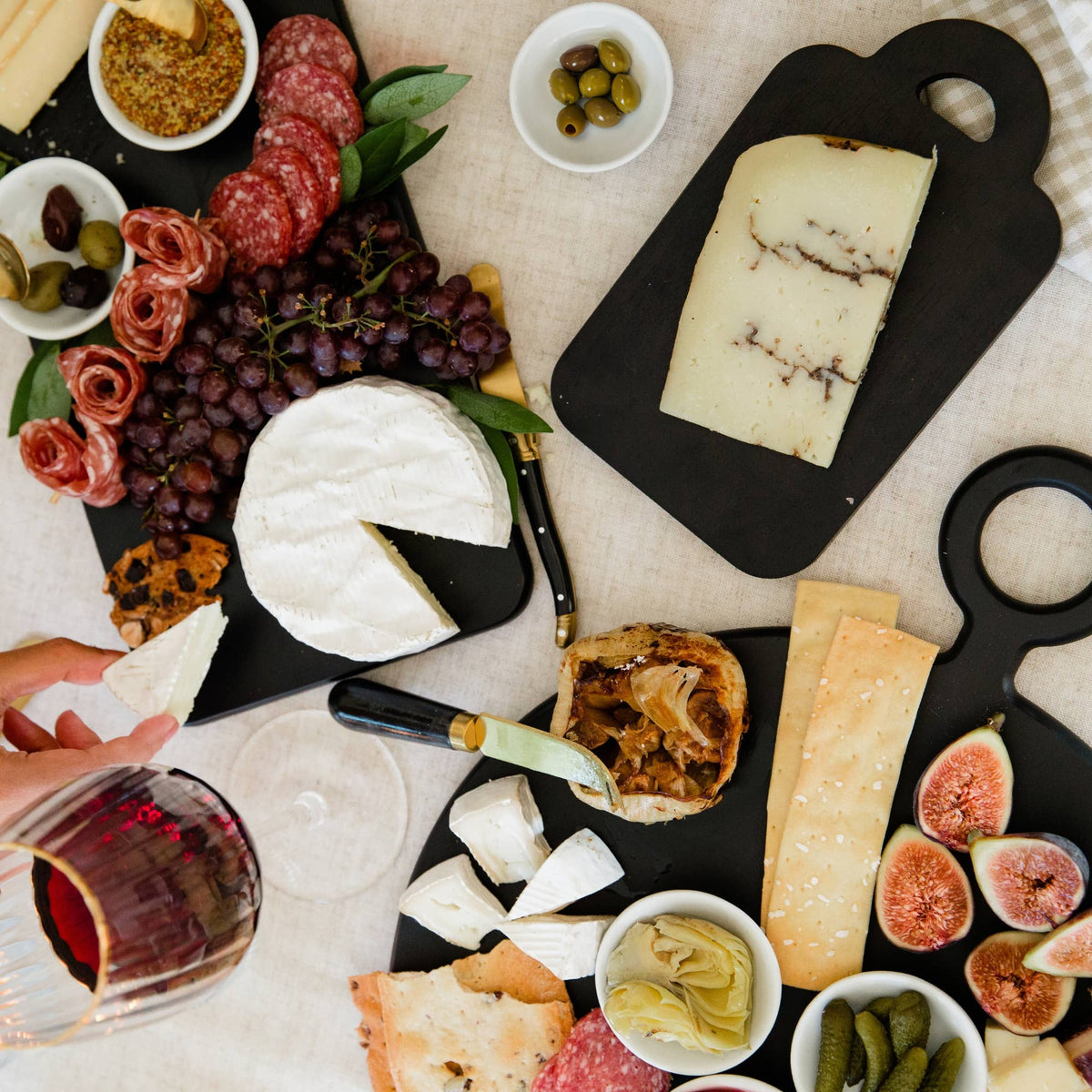 Mini Charcuterie Board and Knife Set