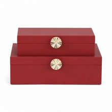 Load image into Gallery viewer, Solara Decorative Box Set - Red
