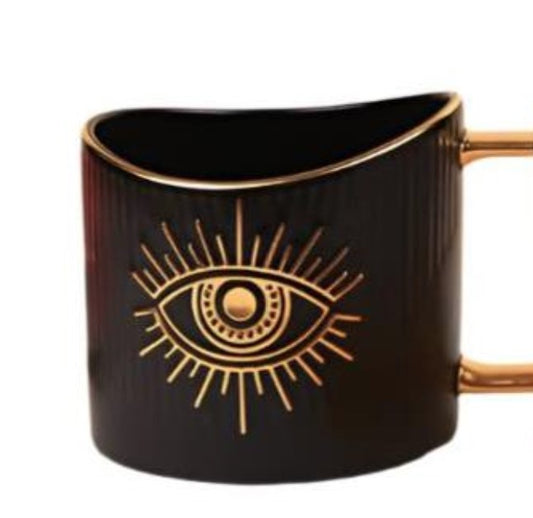 Black Evil Eye Mug