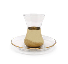 Load image into Gallery viewer, Modern Gold Tea Cup, Set of 6
