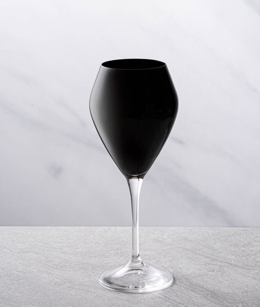 Modern Black Wine Glass