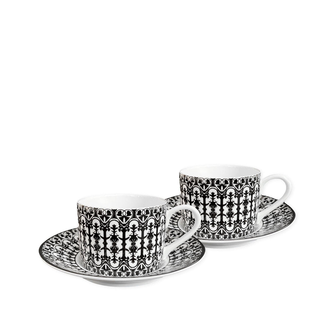 Casablanca Cup & Saucer, Set of 2