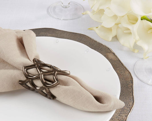 Scalloped Coral Napkin Ring