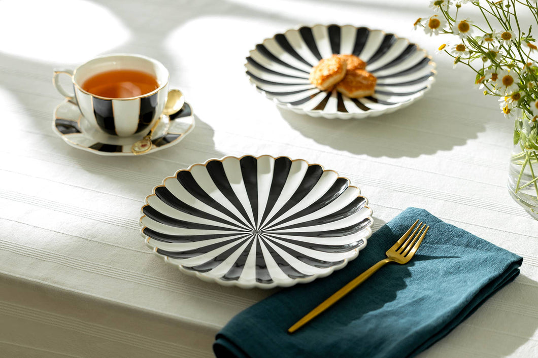 Scallop Fine Porcelain Dessert plate