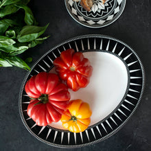 Load image into Gallery viewer, Marrakech Large Oval Rimmed Platter
