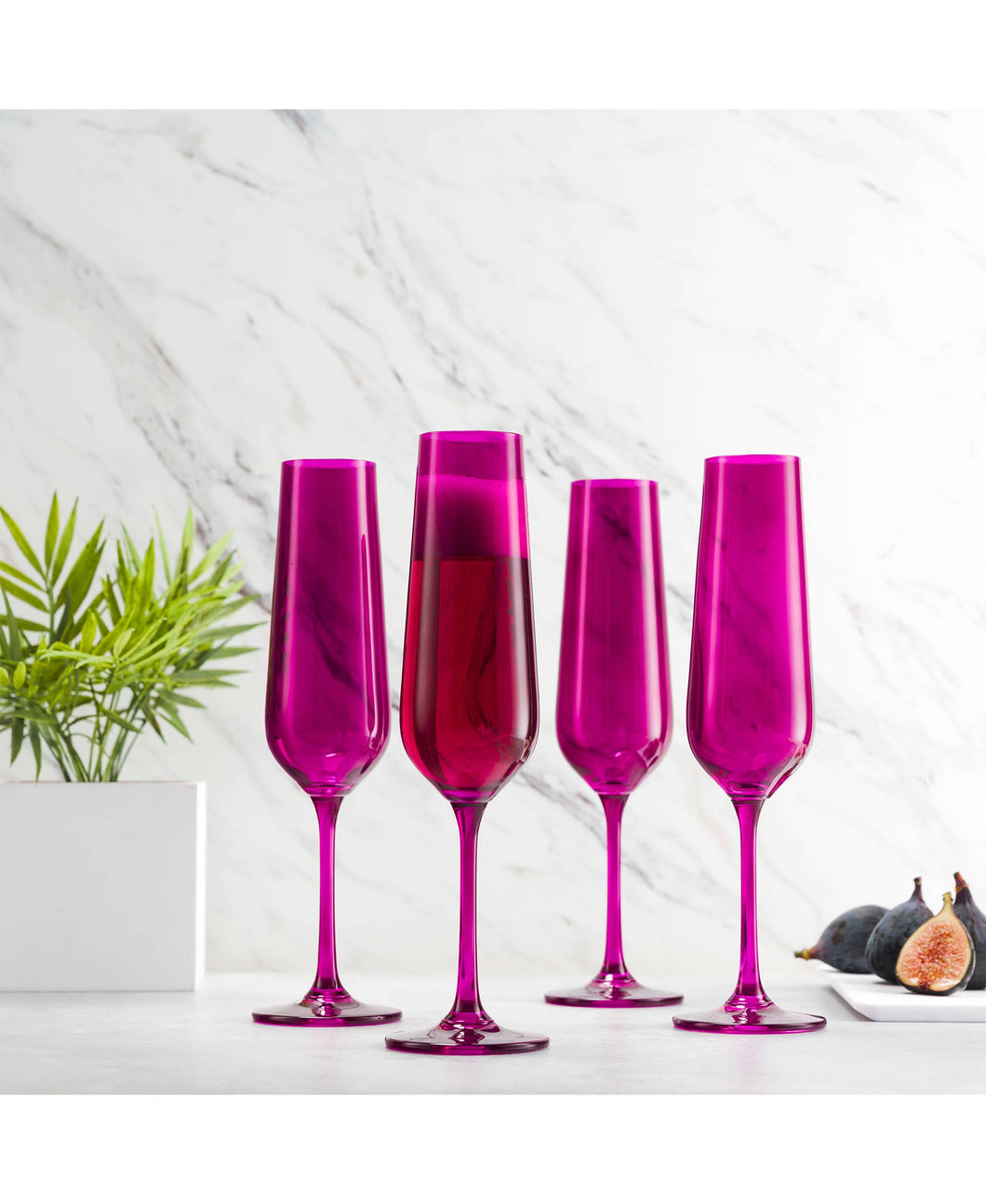 Champagne Flutes - Purple