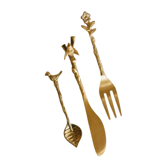 Adavi Brass Mini Serving Utensils