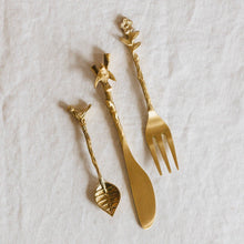 Load image into Gallery viewer, Adavi Brass Mini Serving Utensils
